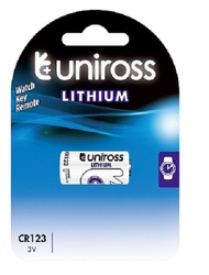 Uniross CR123A Battery - 3V Lithium Battery