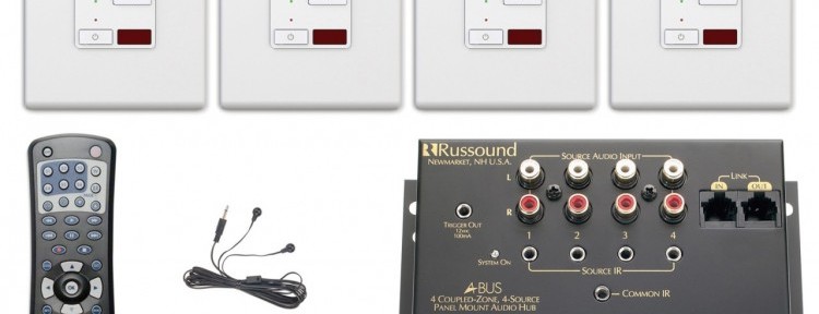Russound 4 Source 4 Zone Multiroom Audio System