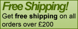 Free shipping on all orders over £200