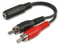  3.5mm Stereo Jack Socket to 2 Phono(RCA) Plugs