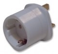 Schuko to UK plug adaptor