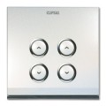 Clipsal ULTI 2 Gang 2 x 300W Dimmer Pearl White