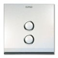 Clipsal ULTI 2 Gang 2 x 5AX Switch Pearl White