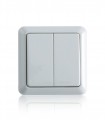 Home Easy Wireless Two Gang Wall Switch