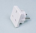 2 Pin European Adapter Plug