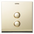 Clipsal ULTI 2 Gang 2 x 5AX Switch Champagne Gold