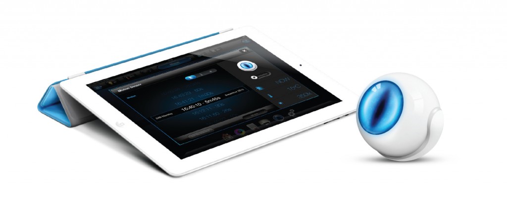 The motion sensor and iPad app for Fibaro home automation control